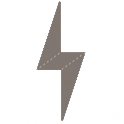 Lightning Symbol 3D Print 501565