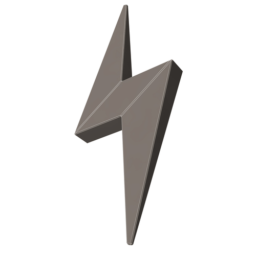 Lightning Symbol 3D Print 501569