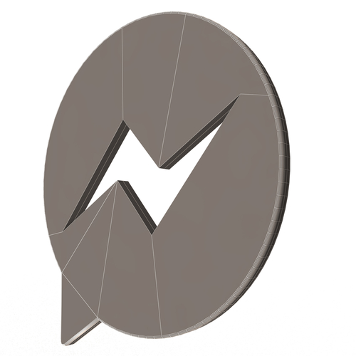 Messenger Logo 3D Print 501663