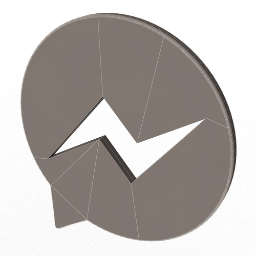 Messenger Logo 3D Print 501665