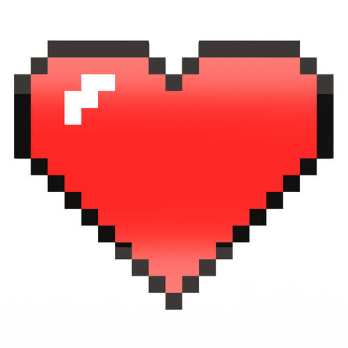 3D Printed Pixel Heart by xaqani ahmadov | Pinshape