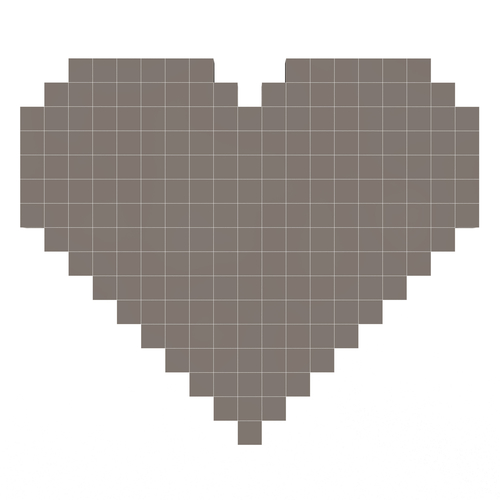 3D Printed Pixel Heart by xaqani ahmadov | Pinshape