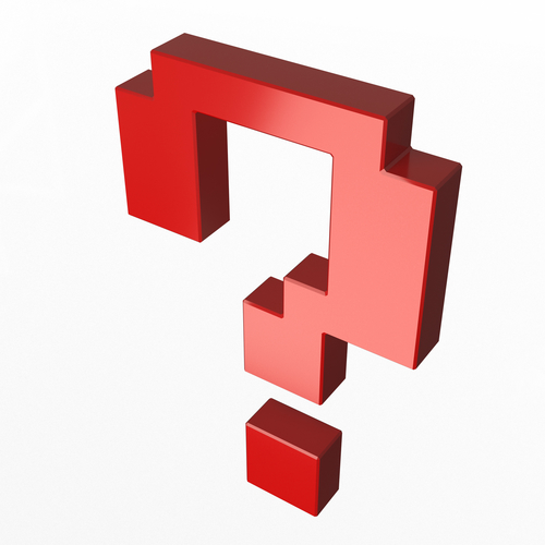 Question Pixelated Symbol 3D Print 501924