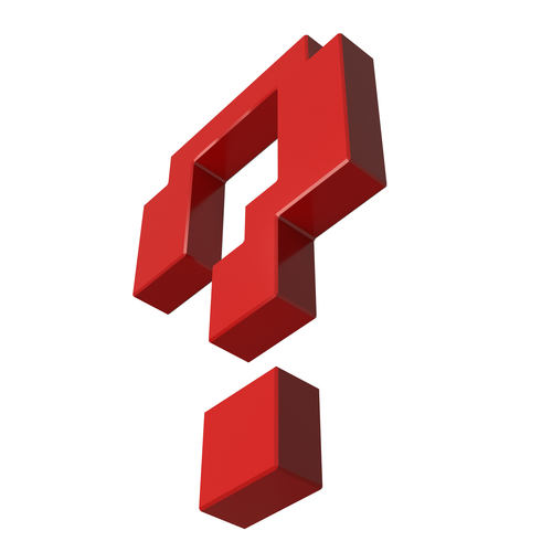 Question Pixelated Symbol 3D Print 501925