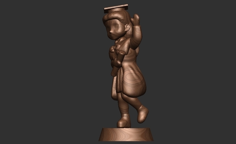 Female Chibi 3D Print 502087