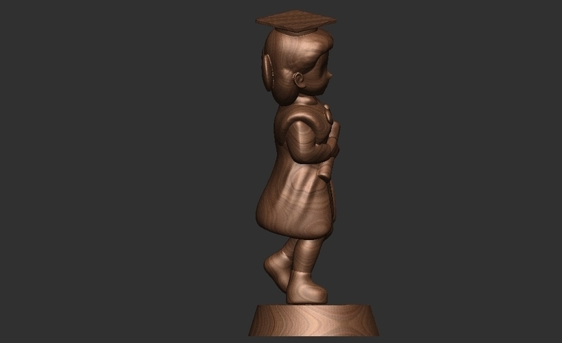 Female Chibi 3D Print 502092