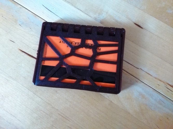 folding wallet cassette in voronoi style 3D Print 50221