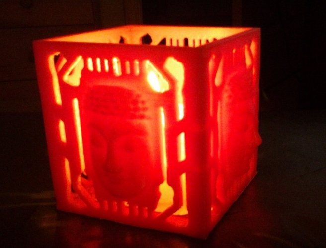 Budda Candle Surround 3D Print 50225