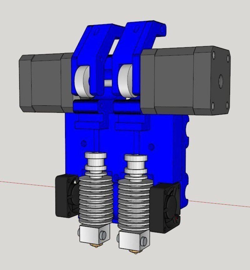 3mm Direct Dual Extruder Prusa i3