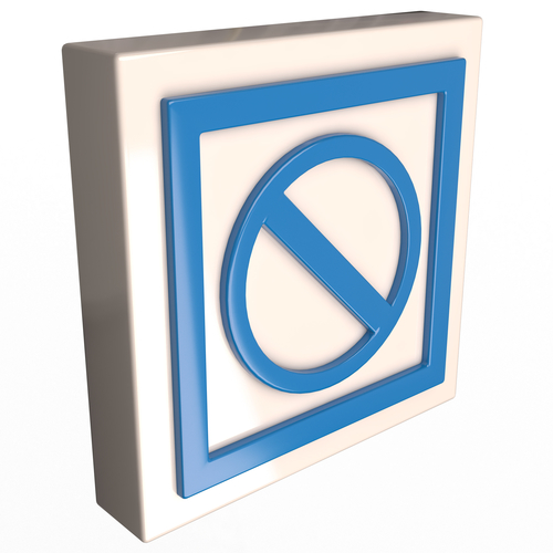 Warning symbol minus 3D Print 502396