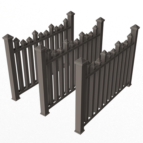 Wooden Fence 01 3D Print 502423