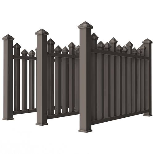 Wooden Fence 01 3D Print 502427