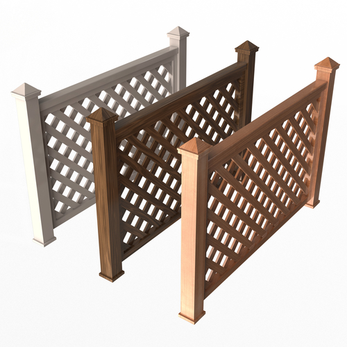 Wooden Fence 02 3D Print 502429