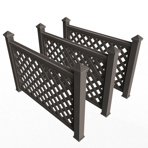 Wooden Fence 02 3D Print 502436