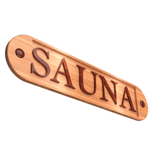 Wooden Sauna Sign 3D Print 502444