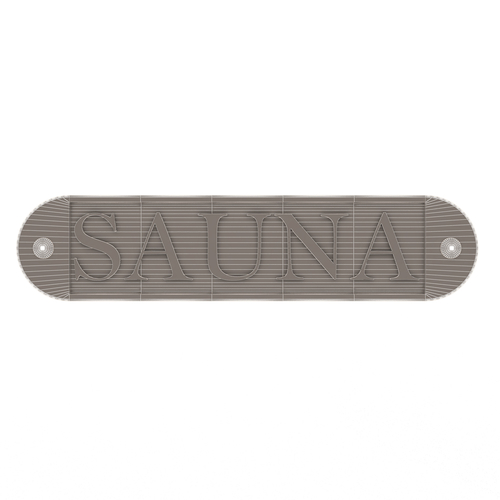 Wooden Sauna Sign 3D Print 502447