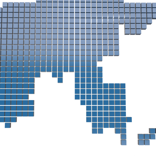 World map Cubes 3D Print 502461