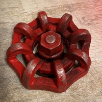 Small SteamPunk Valve Knob 3D Printing 502515