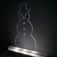 Small Snowman lamp 3D Printing 502711