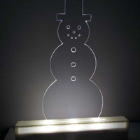 Snowman lamp - Thumbnail 2