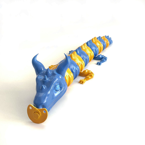 CUSTOMIZABLE BABY RHINO DRAGON, FLEXI, NO SUPPORT 3D Print 502740