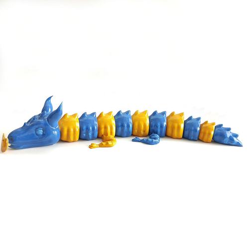 CUSTOMIZABLE BABY RHINO DRAGON, FLEXI, NO SUPPORT 3D Print 502742