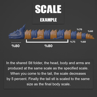 CUSTOMIZABLE BABY RHINO DRAGON, FLEXI, NO SUPPORT - Thumbnail 4