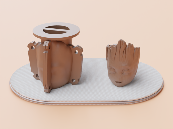 Groot - Mold for making plant pots 3D Print 502823