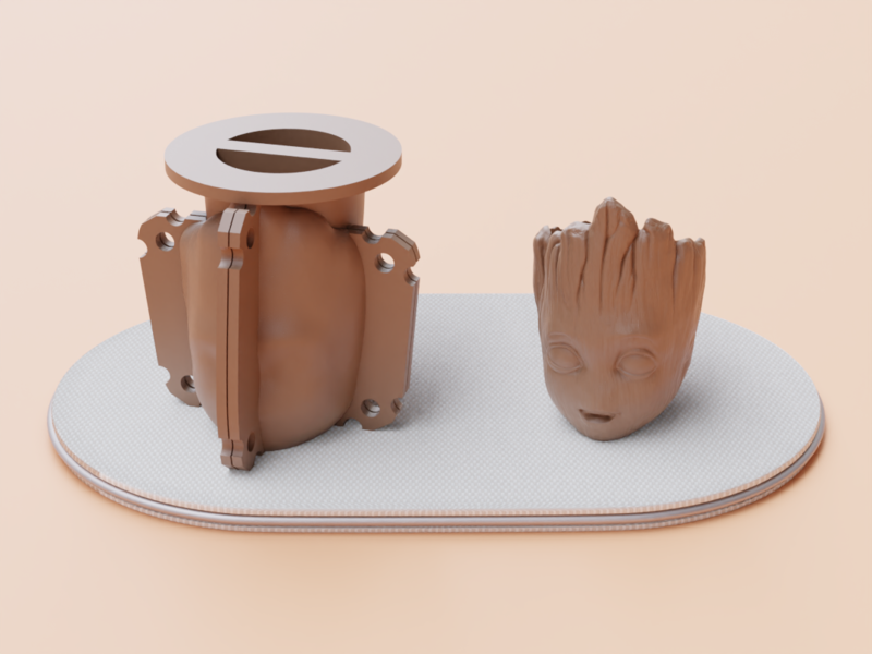 Groot - Mold for making plant pots