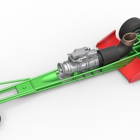 Front engine jet dragster Scale 1:25 - Thumbnail 2