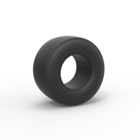 Dragster rear tire Scale 1:25 - Thumbnail 1