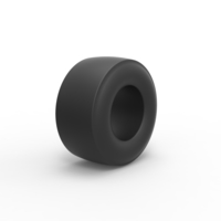 Dragster rear tire Scale 1:25 - Thumbnail 2