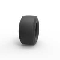 Dragster rear tire Scale 1:25 - Thumbnail 3