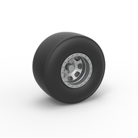 Dragster rear wheel Scale 1:25 - Thumbnail 1