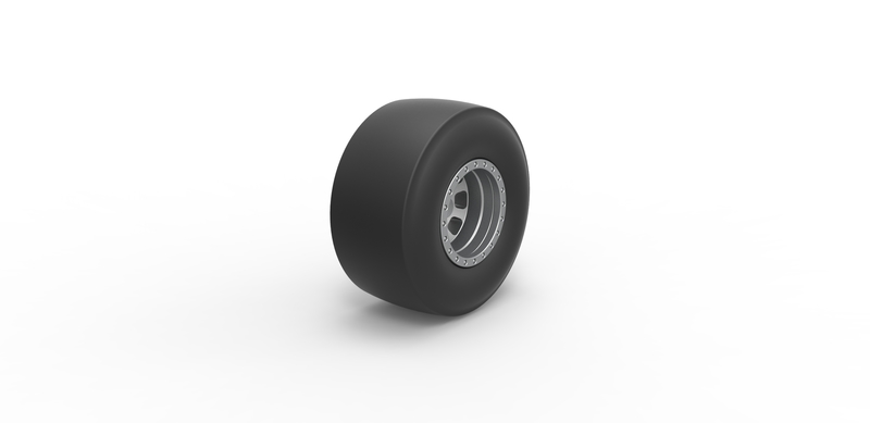 Jr Dragset Rear Wheel Measurements Dragster rear wheel Scale 1:25 - Pinshape