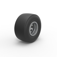 Dragster rear wheel Scale 1:25 - Thumbnail 2