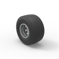 Dragster rear wheel Scale 1:25 - Thumbnail 7