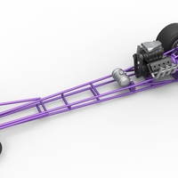 Front engine dragster with V8 Scale 1:25 - Thumbnail 3