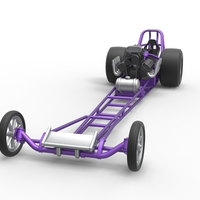 Front engine dragster with V8 Scale 1:25 - Thumbnail 4