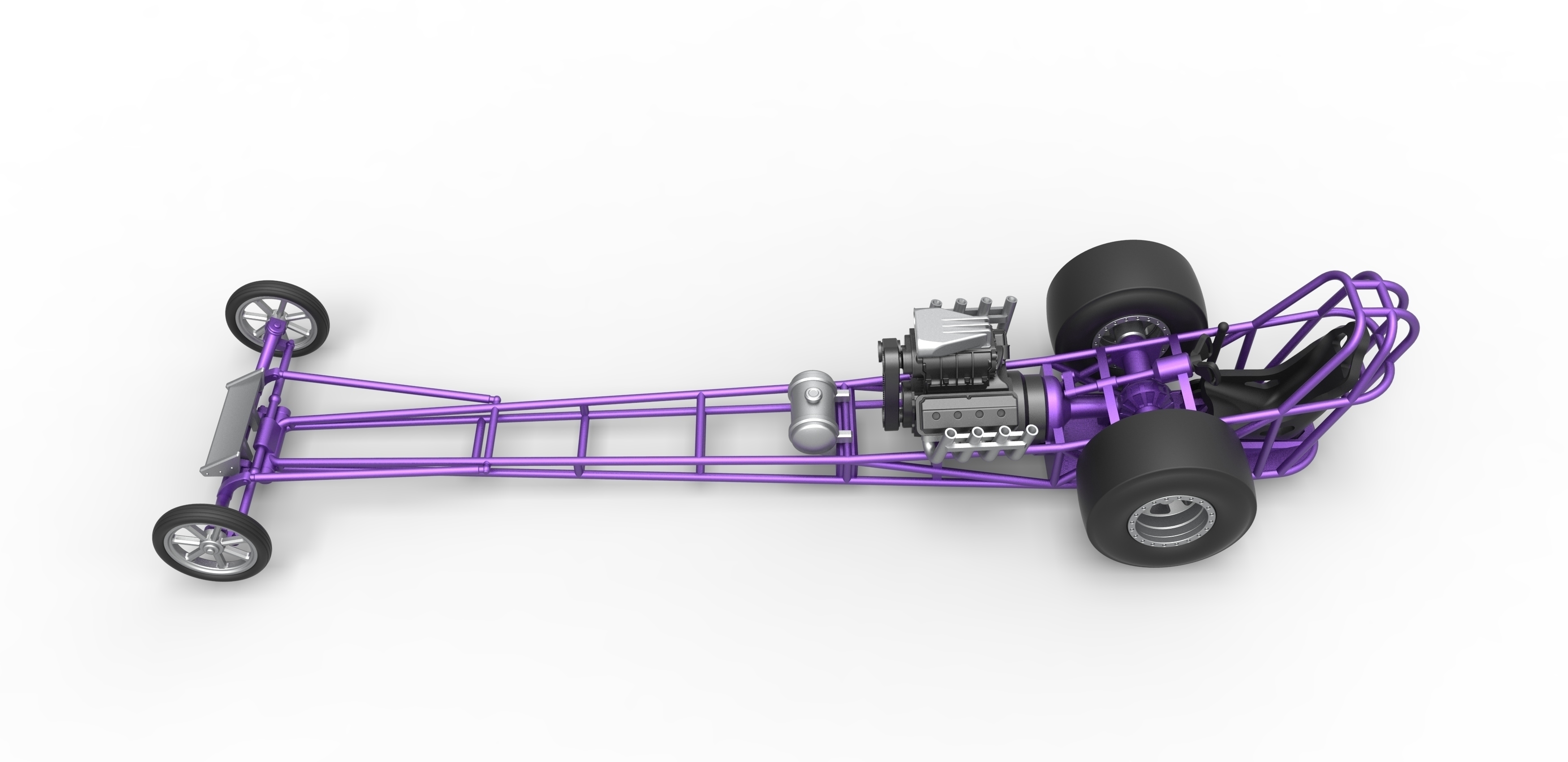 Front Engine Dragster 1:25 - 3D Model by CosplayItemsRock
