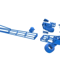 Front engine dragster with V8 Scale 1:25 - Thumbnail 16