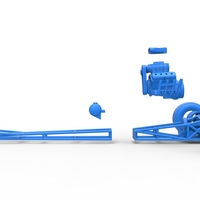 Front engine dragster with V8 Scale 1:25 - Thumbnail 19