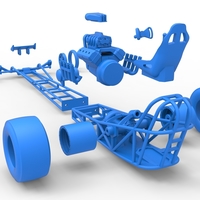 Front engine dragster with V8 Scale 1:25 - Thumbnail 21