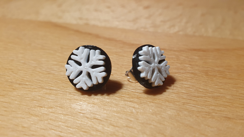 christmas earing 011 snowflake