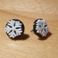 Small christmas earing 011 snowflake 3D Printing 502986