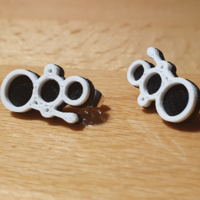 Small christmas earing 016 snowman 3D Printing 502992