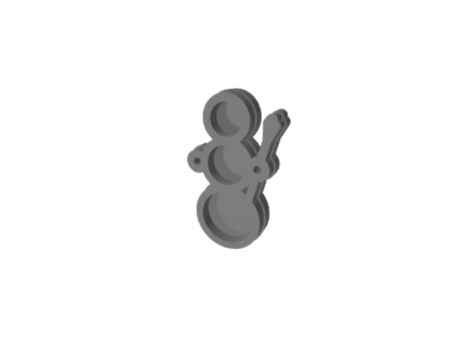 christmas earing 016 snowman 3D Print 502995