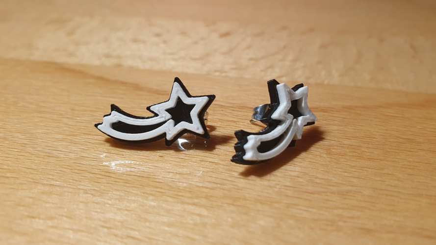 christmas earing 020 shootingstar 3D Print 503002