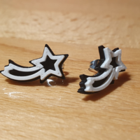 Small christmas earing 020 shootingstar 3D Printing 503002