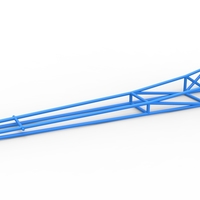 Small Frame of Front engine dragster Scale 1:25 3D Printing 503009